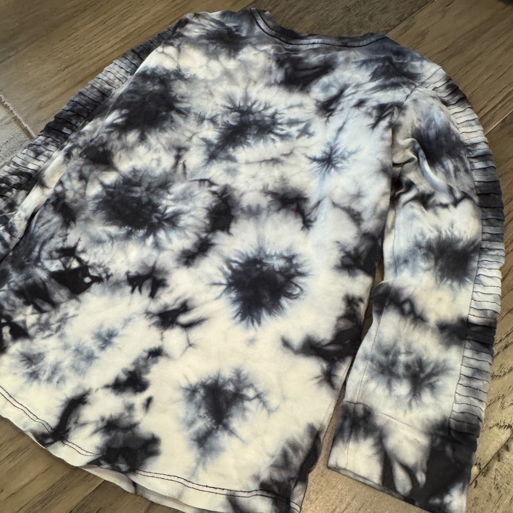 Cotton‎ On Kids Tie Dye Long Sleeve Top Size 6 Black White Trendy - Picture 6 of 6